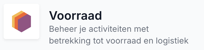 voorraad, logistiek