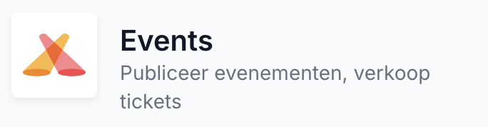 Events, ticket verkoop